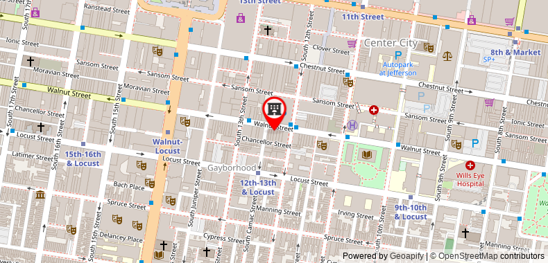 Rodeway Inn Center City Philadelphia on maps