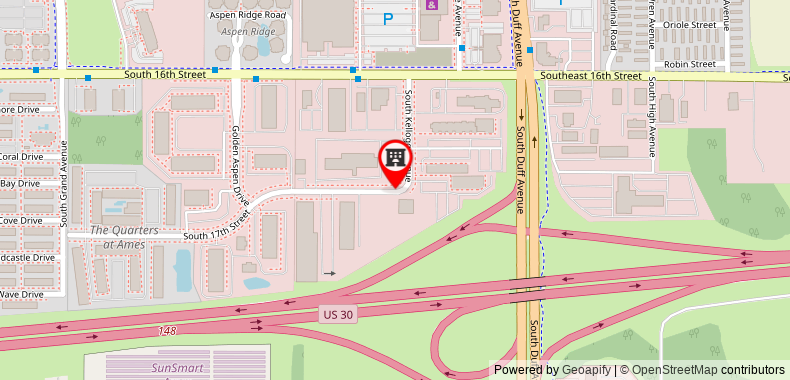 Courtyard by Marriott Ames on maps