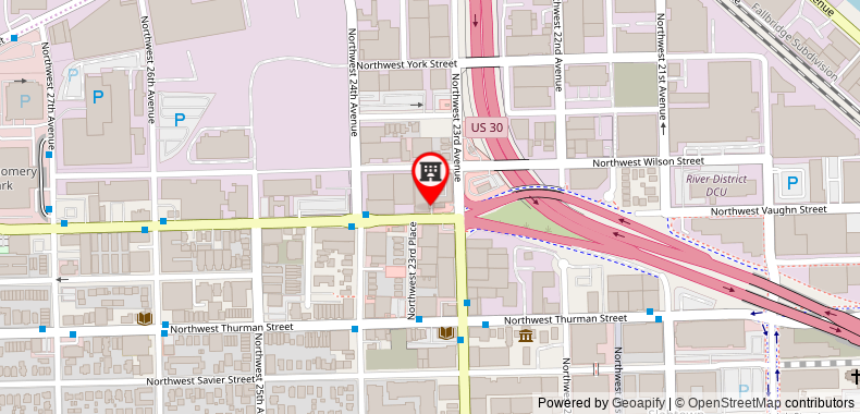 Holiday Inn Express Hotel & Suites Portland-Northwest Downtown on maps
