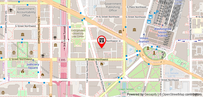 Hilton Washington DC Capitol Hill on maps