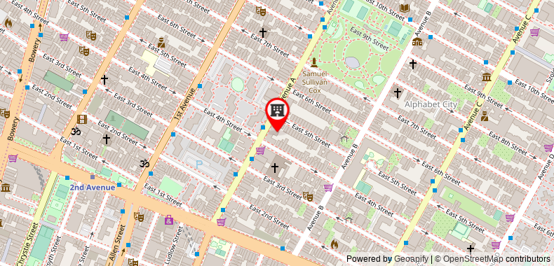 Bản đồ đến One Bedroom Self-Catering Apartment - East Village