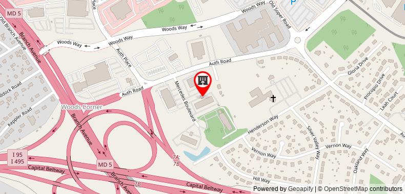 Country Inn & Suites by Radisson, Camp Springs (Andrews Air Force Base), MD on maps