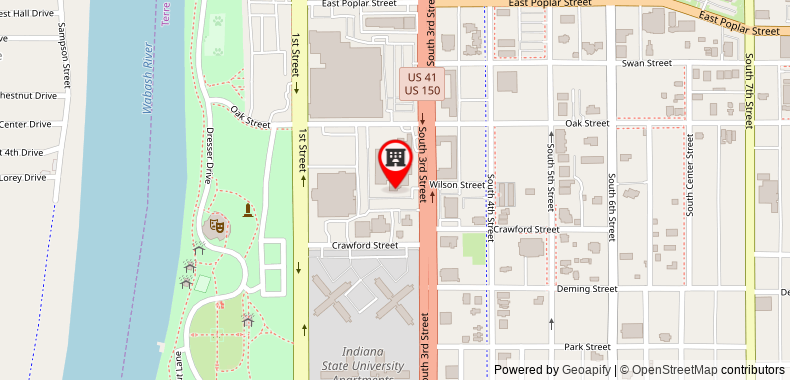 Quality Inn Terre Haute University Area on maps