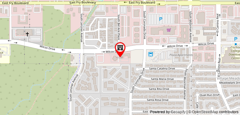 Sierra Vista Extended Stay Hotel on maps