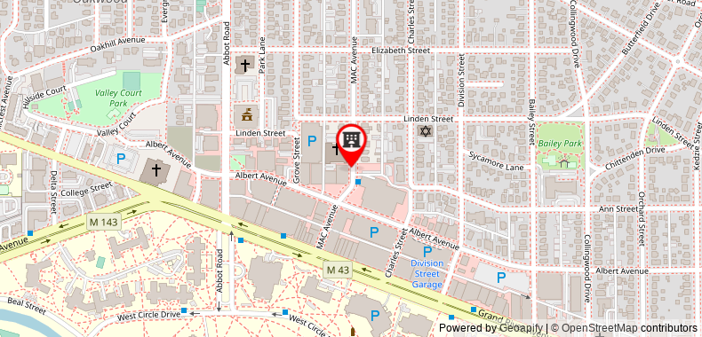 Bản đồ đến Marriott East Lansing at University Place