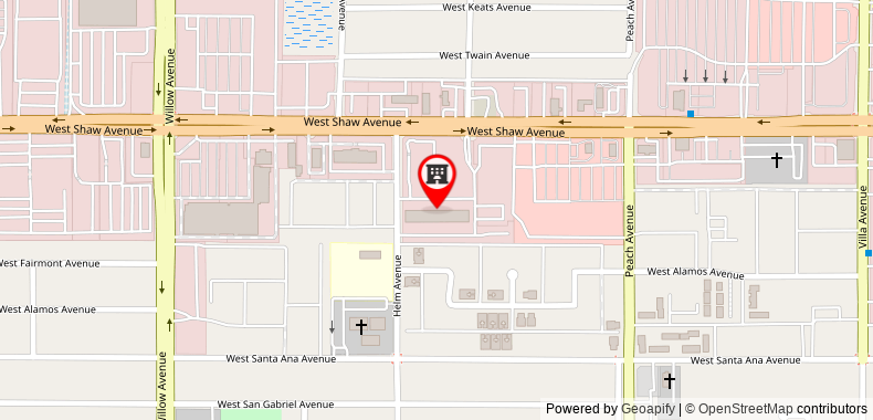 Bản đồ đến TownePlace Suites by Marriott Fresno Clovis