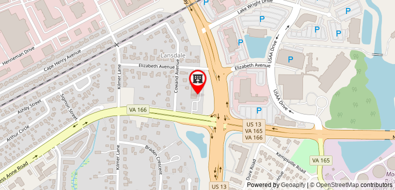 Home2 Suites by Hilton Norfolk Airport on maps