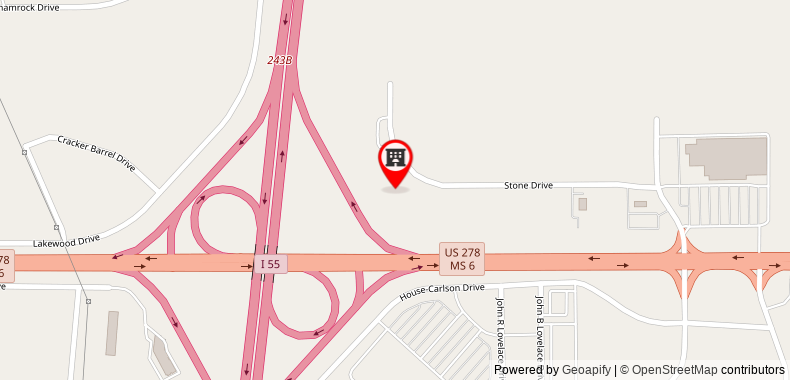 Home2 Suites by Hilton Batesville on maps