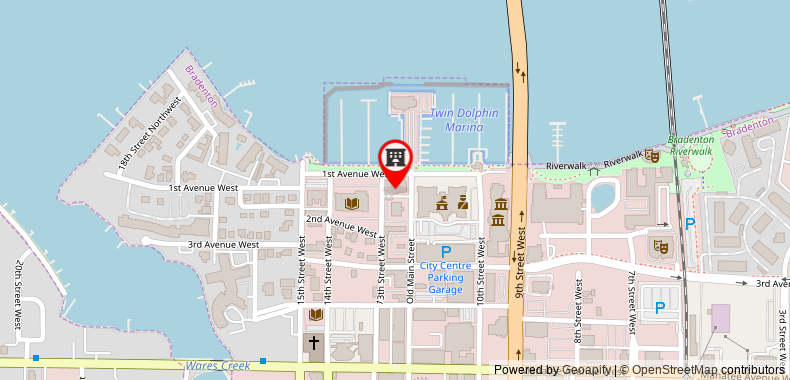 Bản đồ đến SpringHill Suites by Marriott Bradenton Downtown/Riverfront