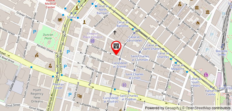 Bản đồ đến Hilton Garden Inn New Orleans French Quarter Cbd