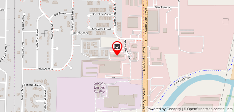 Bản đồ đến Red Roof Inn & Suites Lincoln