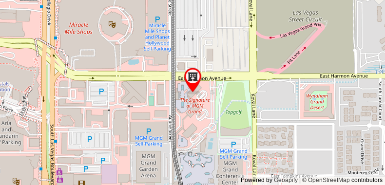 Abz MGM Signature Suites on maps