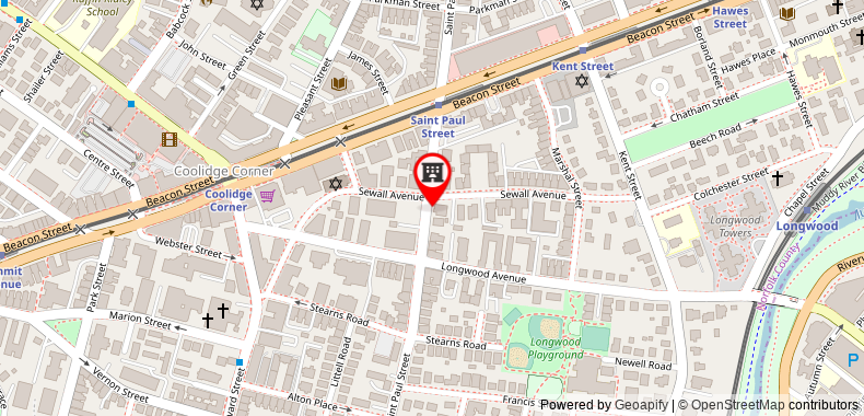 Samuel Sewall Inn on maps