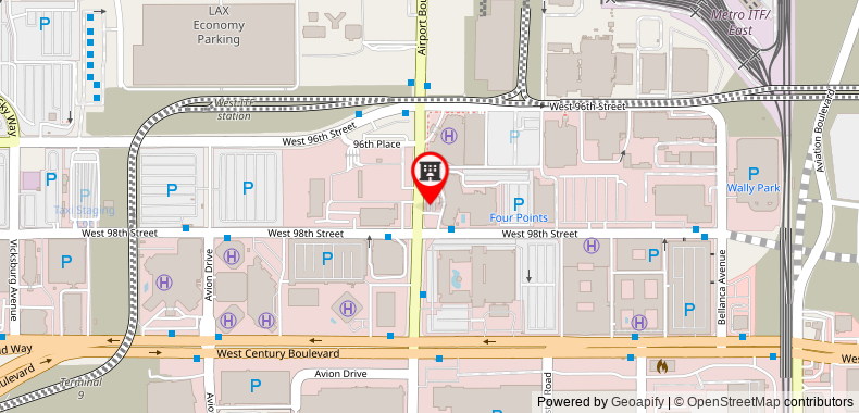 Four Points by Sheraton Los Angeles International Airport on maps