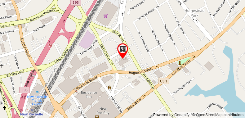 Bản đồ đến Khách sạn Radisson New Rochelle