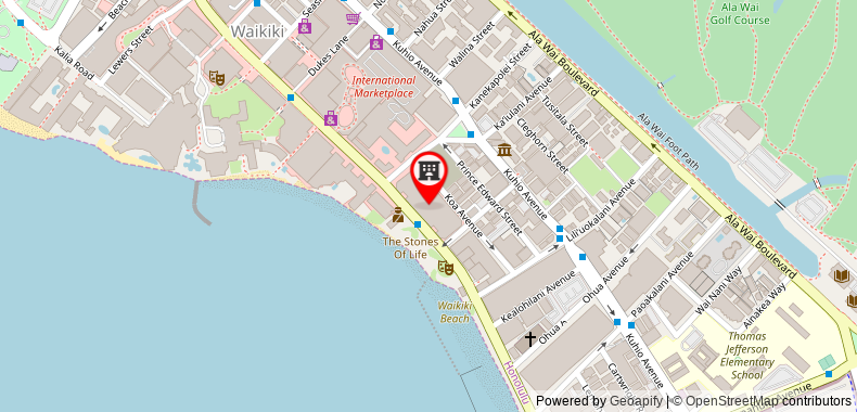 Bản đồ đến Hyatt Regency Waikiki Beach Resort & Spa