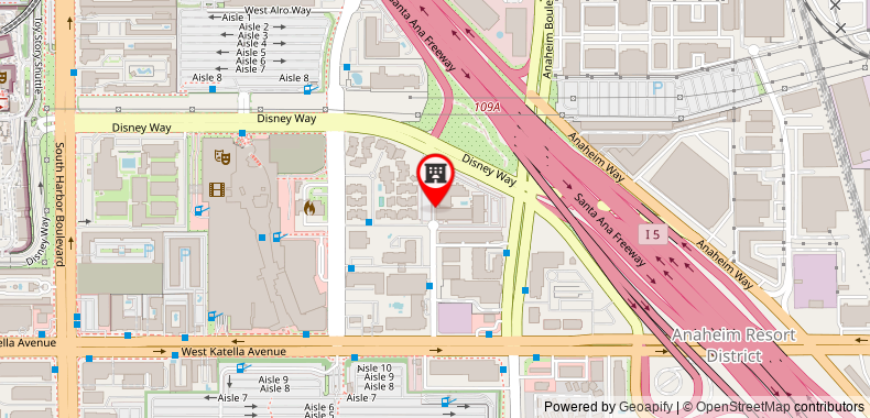 Motel 6 Anaheim Maingate on maps