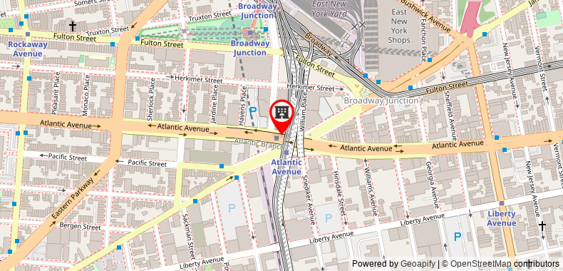 Bản đồ đến Lexington Inn - Brooklyn NY