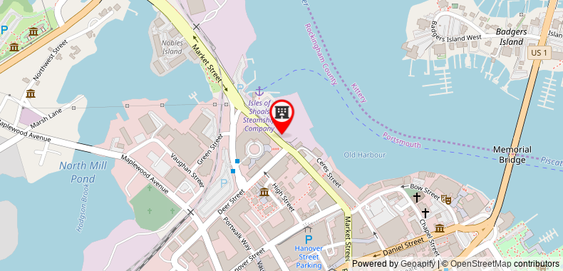 Bản đồ đến Khách sạn Sheraton Portsmouth Harborside