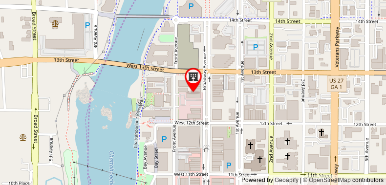 Bản đồ đến Khách sạn AC by Marriott Columbus Downtown