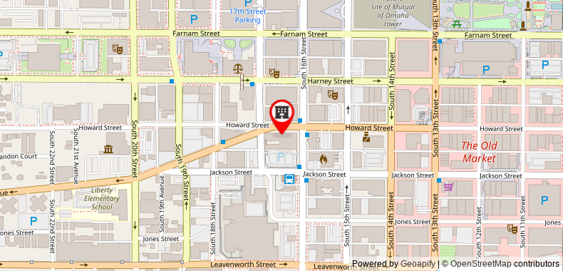 Bản đồ đến Khách sạn Magnolia Omaha