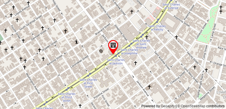 Bản đồ đến Khách sạn Indigo New Orleans Garden District