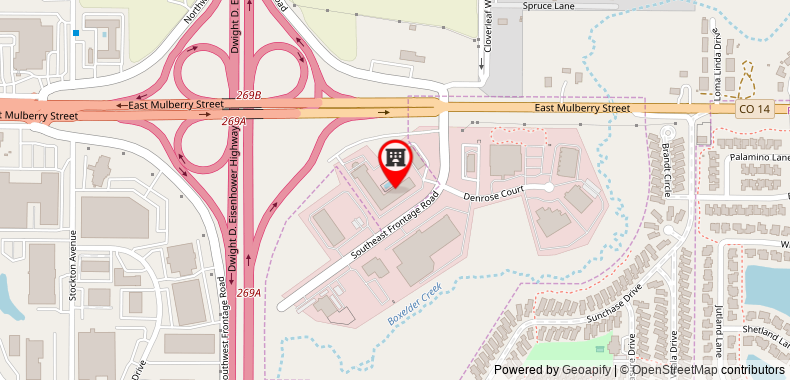 Americas Best Value Inn & Suites Ft. Collins E at I-25 on maps