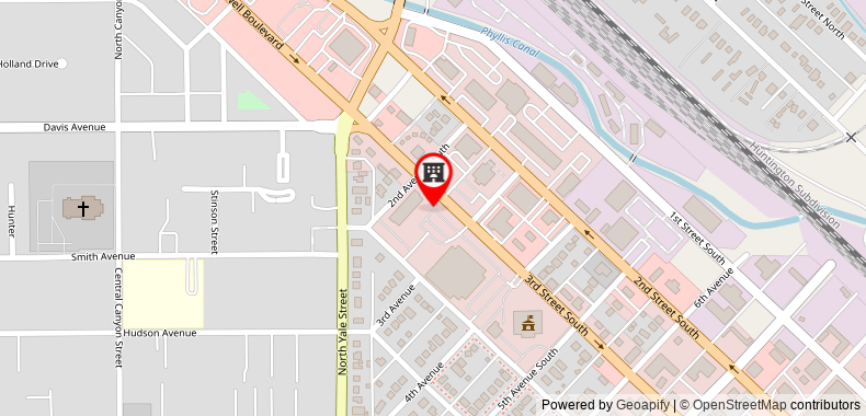 在地图上查看最佳西方PLUS南帕市政中心胡椒樹旅館