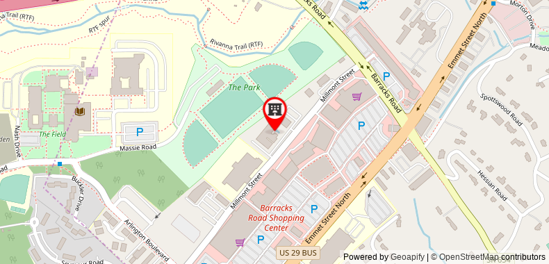 Sonesta ES Suites Charlottesville University on maps