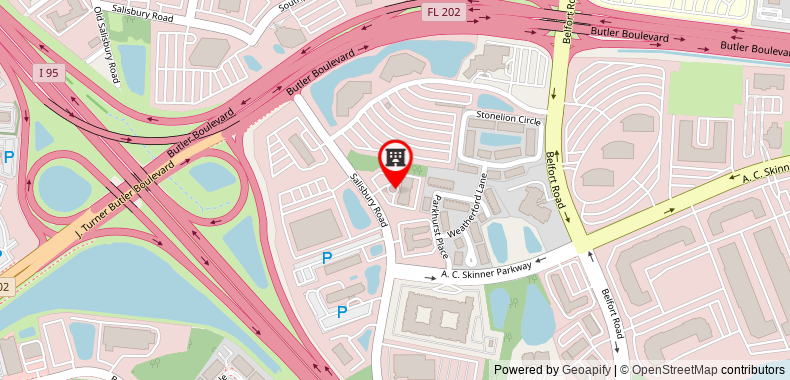 Holiday Inn Express Hotel & Suites Jacksonville-South on maps
