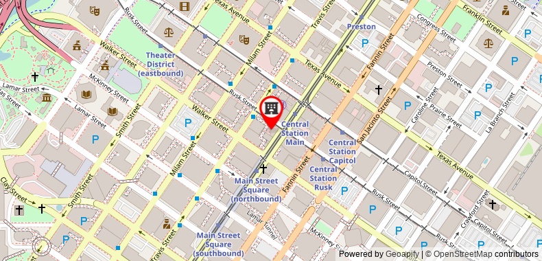 Bản đồ đến JW Marriott Houston Downtown