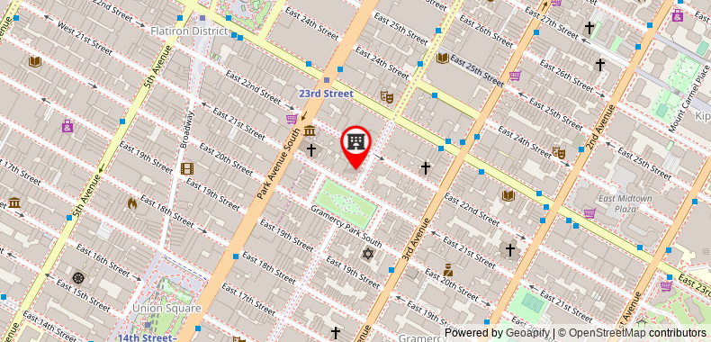 Bản đồ đến Khách sạn Gramercy Park