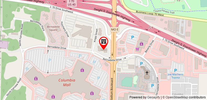 Drury Inn & Suites Columbia Stadium Boulevard on maps