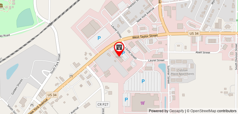Bản đồ đến Supertel Inn And Conference Center