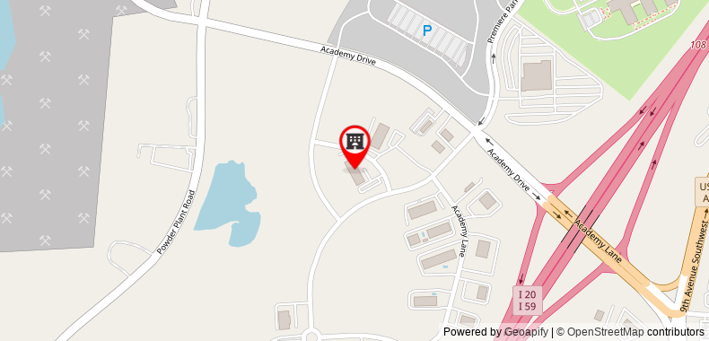 Bản đồ đến Red Roof PLUS+ & Suites Birmingham – Bessemer
