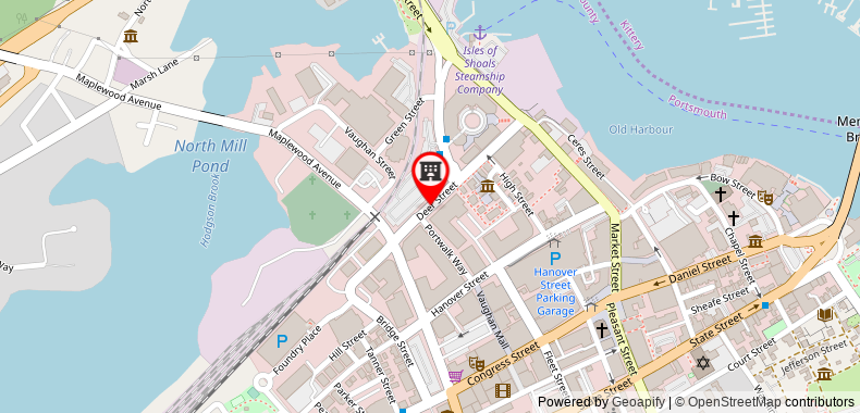 Bản đồ đến Residence Inn Portsmouth Downtown/Waterfront