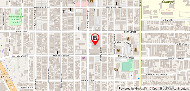 DoubleTree by Hilton Whittier Los Angeles on maps