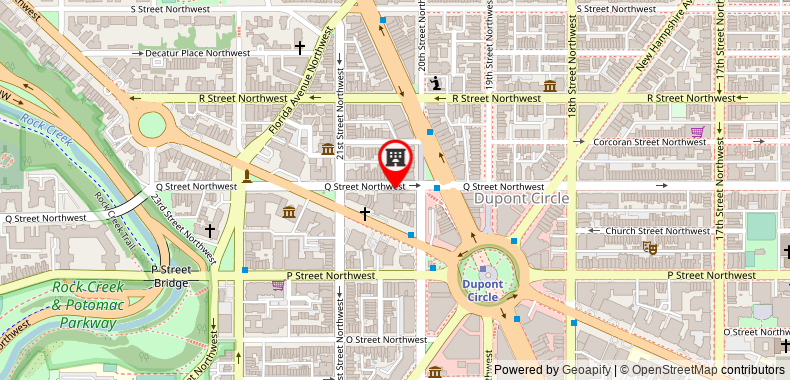 在地图上查看華盛頓哥倫比亞特區使館區Ven酒店-臻品之選酒店