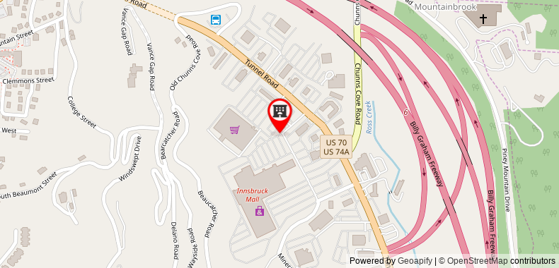 Candlewood Suites Asheville Downtown on maps
