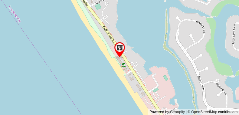 The Beach on Longboat Key by RVA on maps