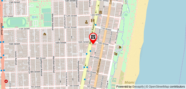Bản đồ đến Moxy Miami South Beach