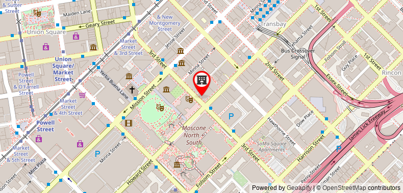 在地图上查看舊金山W酒店