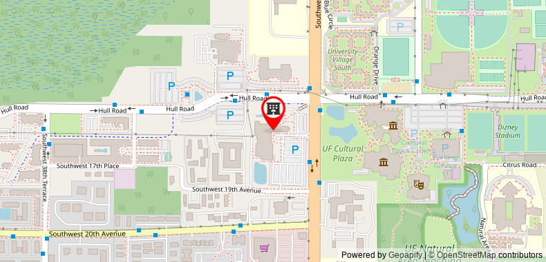 Bản đồ đến Khách sạn Hilton University of Florida Conference Center Gainesville
