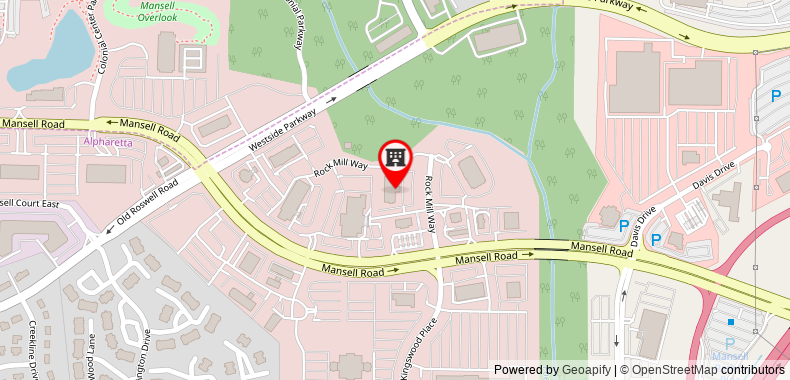Bản đồ đến Hampton Inn Alpharetta/Roswell