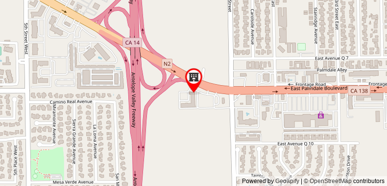 Red Roof Inn Palmdale - Lancaster on maps
