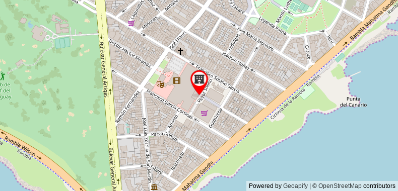 Sheraton Montevideo Hotel on maps