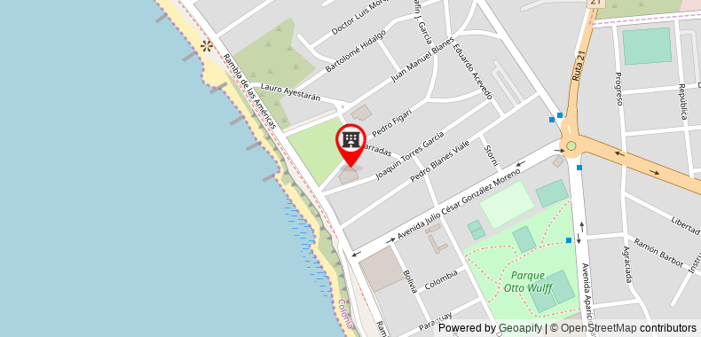 Bản đồ đến Khách sạn Costa Colonia - Riverside Boutique