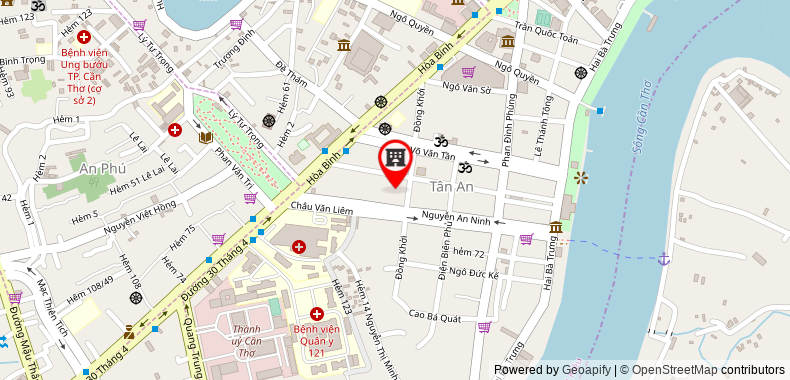 Bản đồ đến Khách sạn Huynh Lac Can Tho