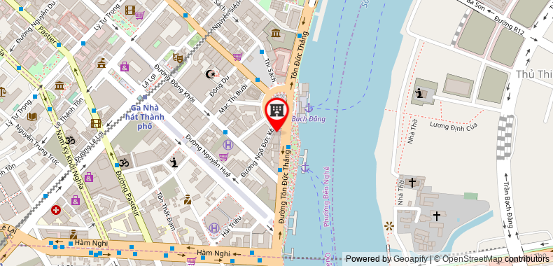 在地图上查看西貢河濱萬麗酒店