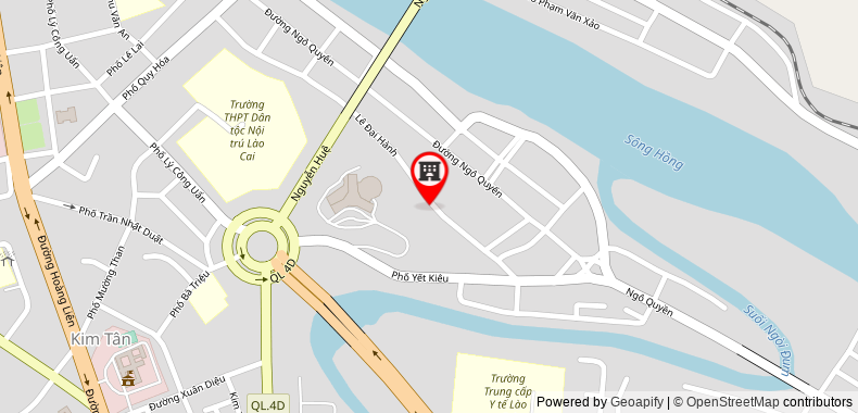 Bản đồ đến Khách sạn RED RIVER VIEW LAO CAI